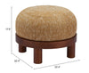 Gome Ottoman Oat Yellow - Cozy Roots Decor