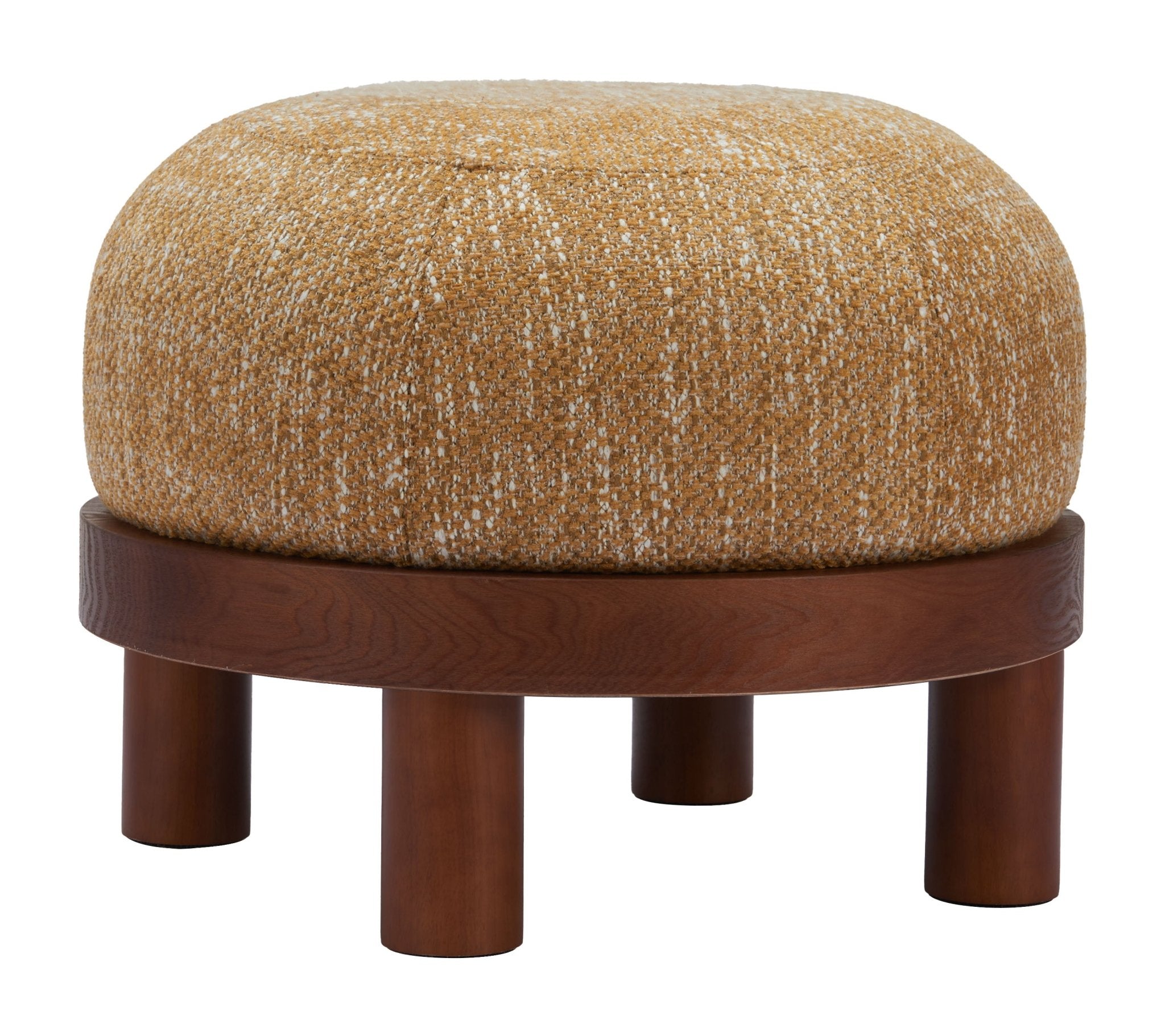 Gome Ottoman Oat Yellow - Cozy Roots Decor