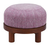 Gome Ottoman Wisteria Purple - Cozy Roots Decor