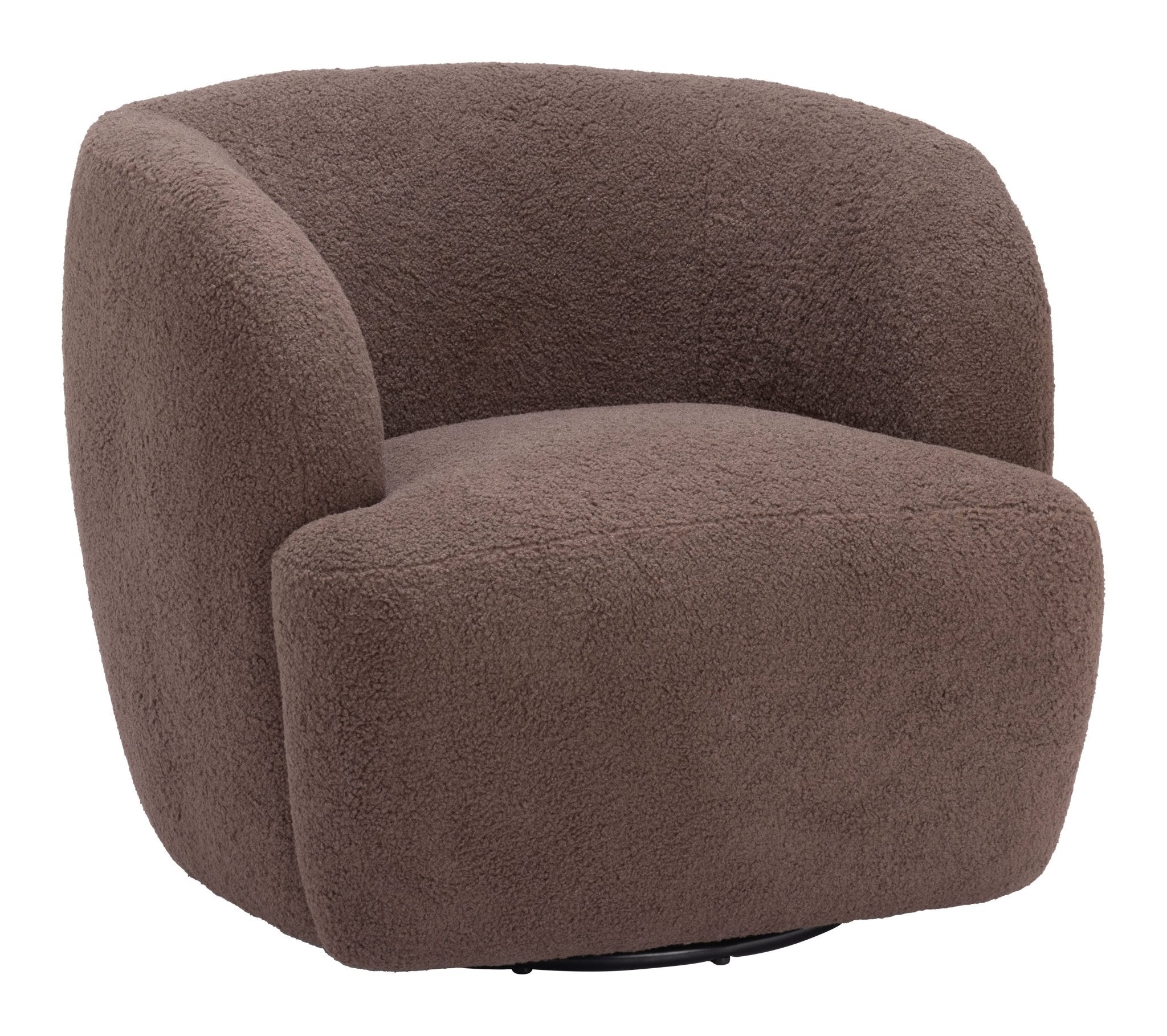 Govan Swivel Chair Brown - Cozy Roots Decor