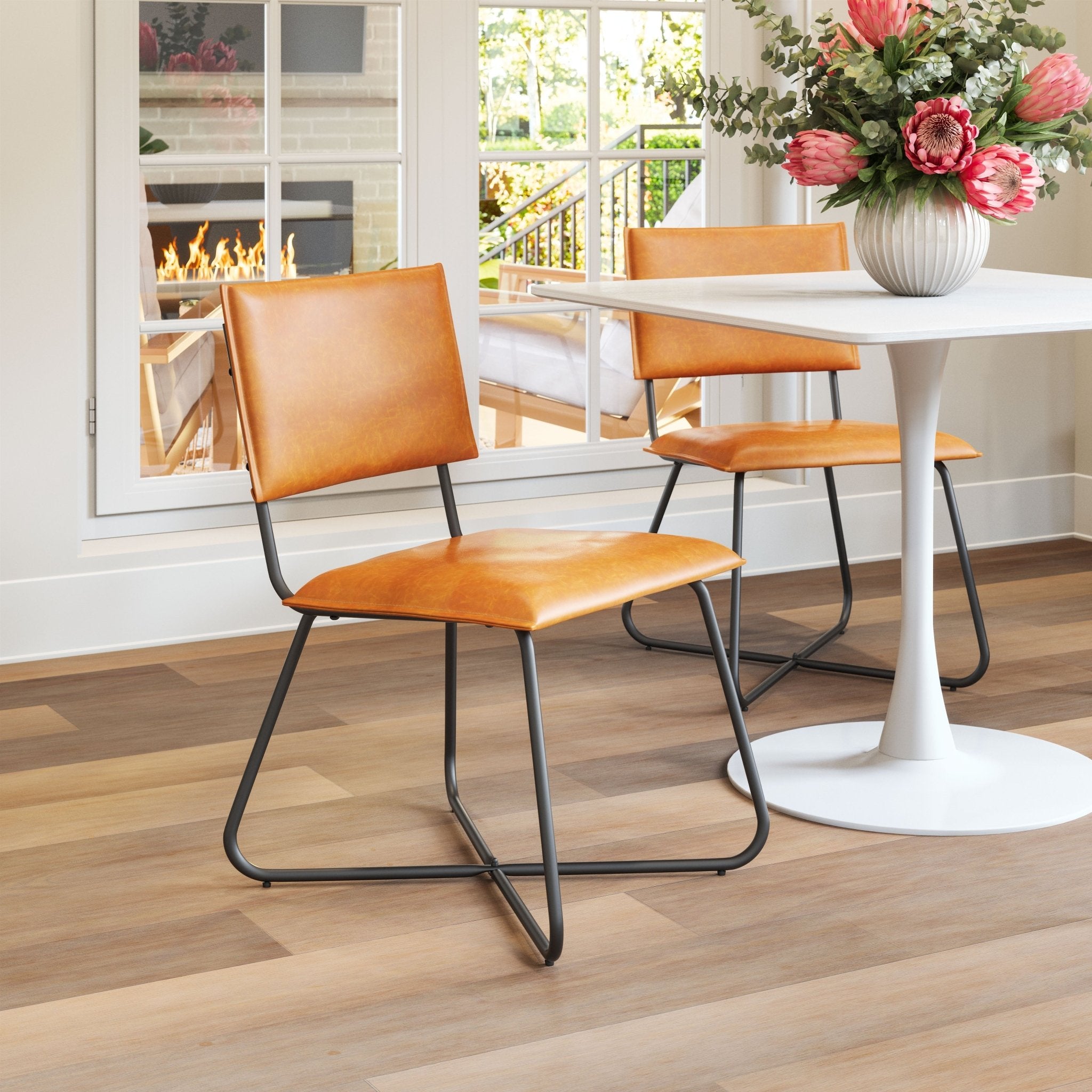 Grantham Dining Chair (Set of 2) Tan - Cozy Roots Decor