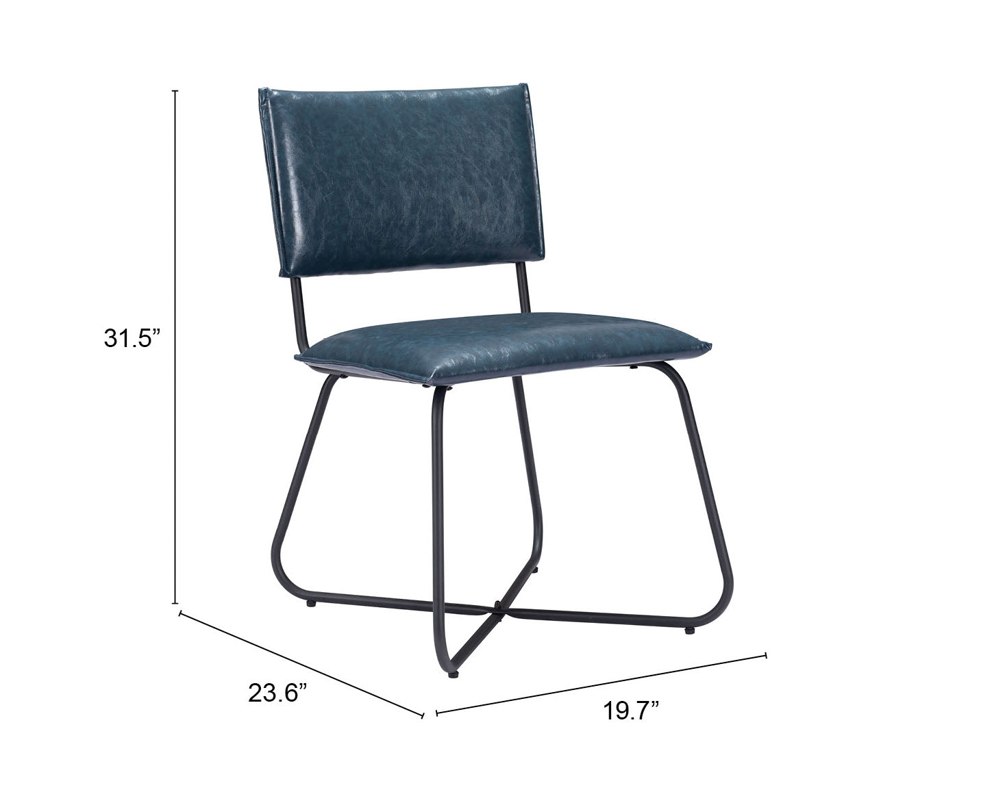 Grantham Dining Chair (Set of 2) Vintage Dark Blue - Cozy Roots Decor