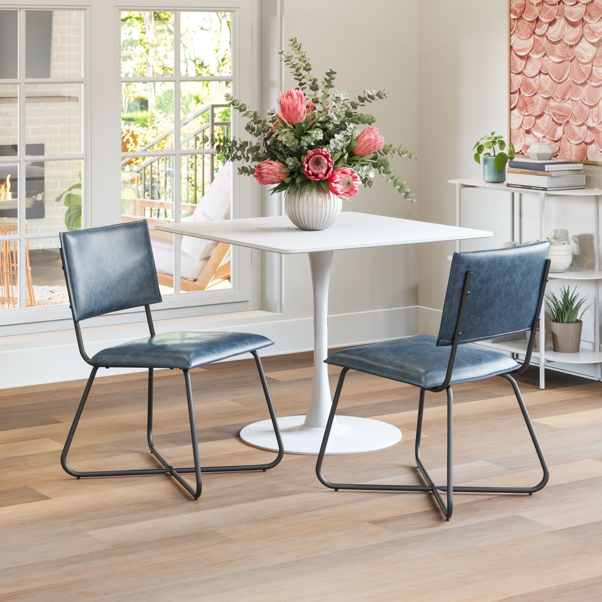 Grantham Dining Chair (Set of 2) Vintage Dark Blue - Cozy Roots Decor
