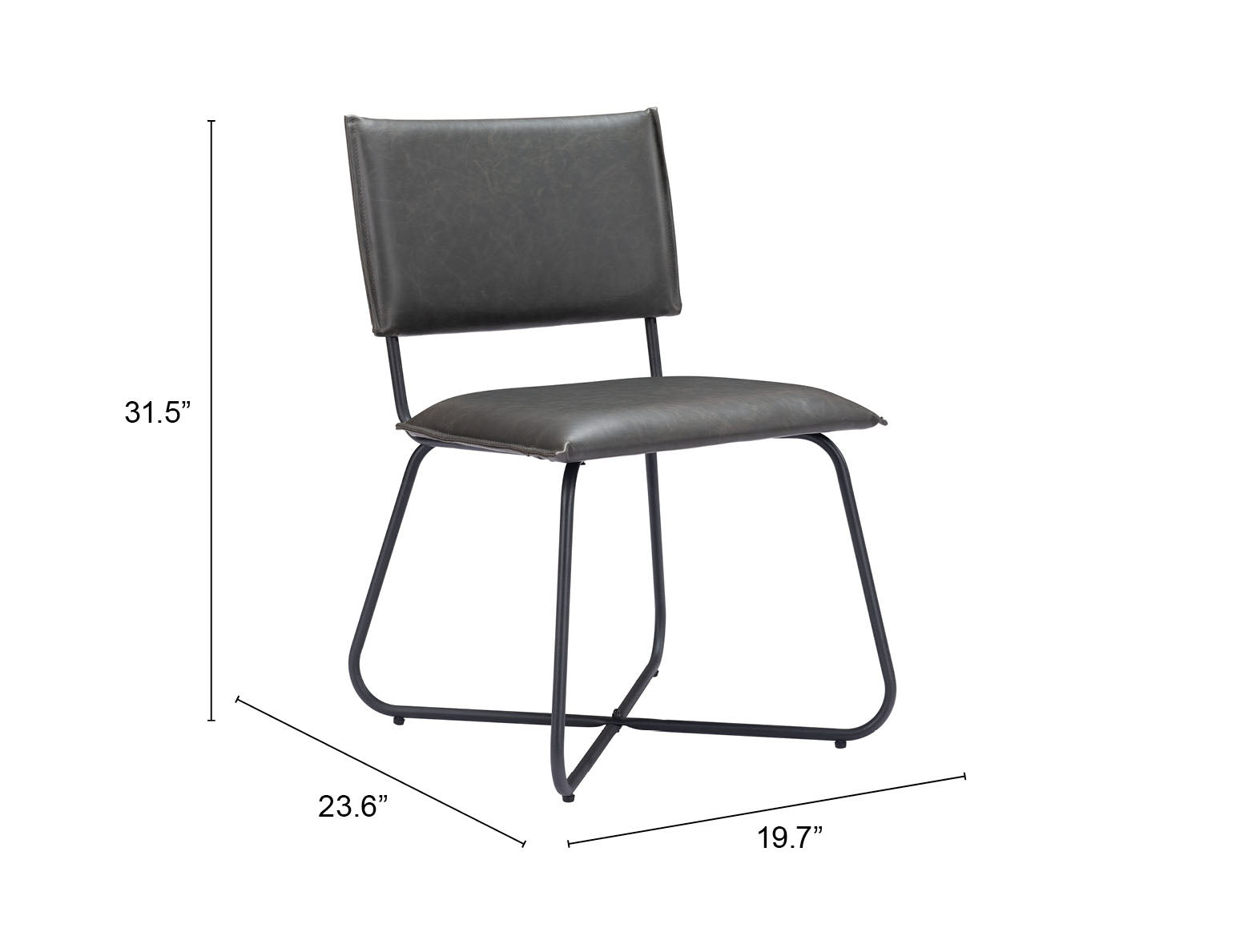Grantham Dining Chair (Set of 2) Vintage Gray - Cozy Roots Decor