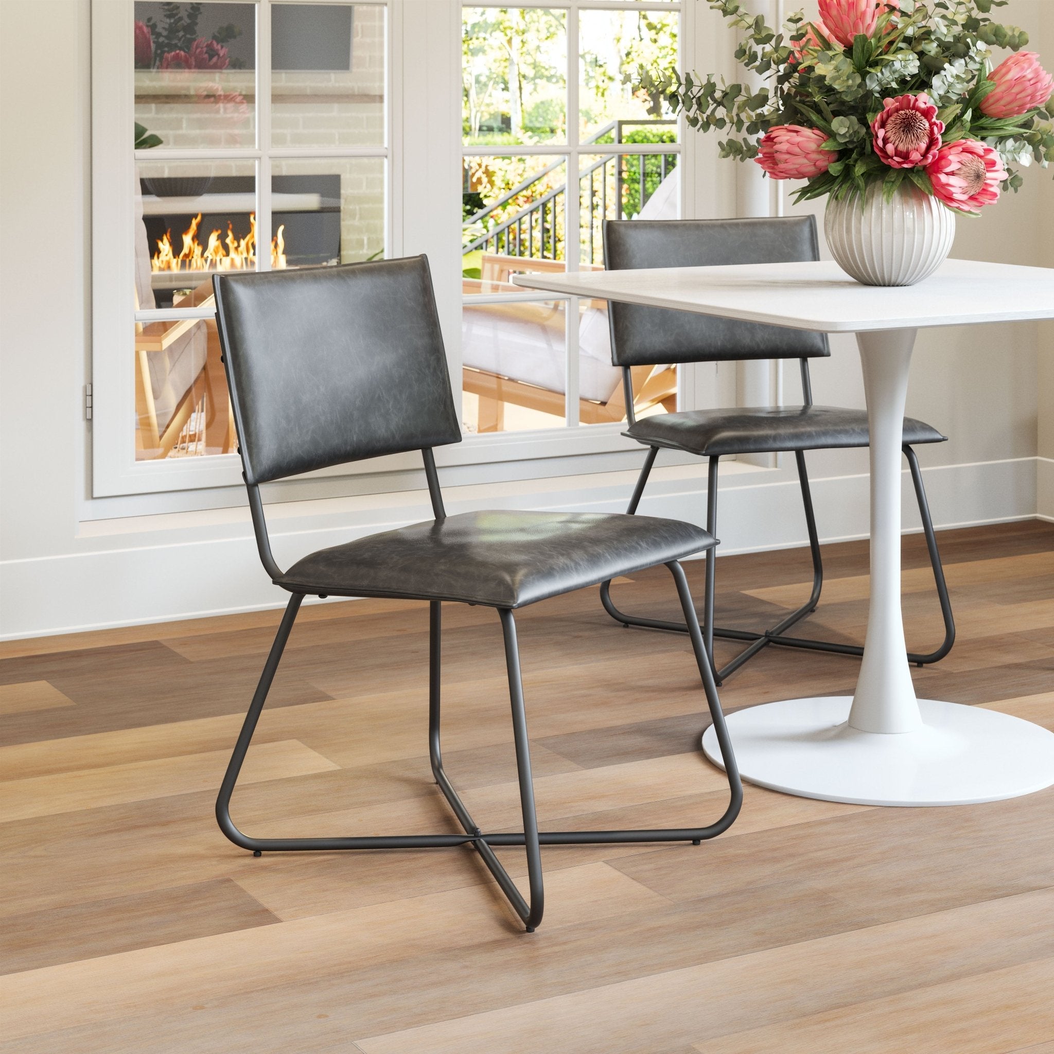 Grantham Dining Chair (Set of 2) Vintage Gray - Cozy Roots Decor