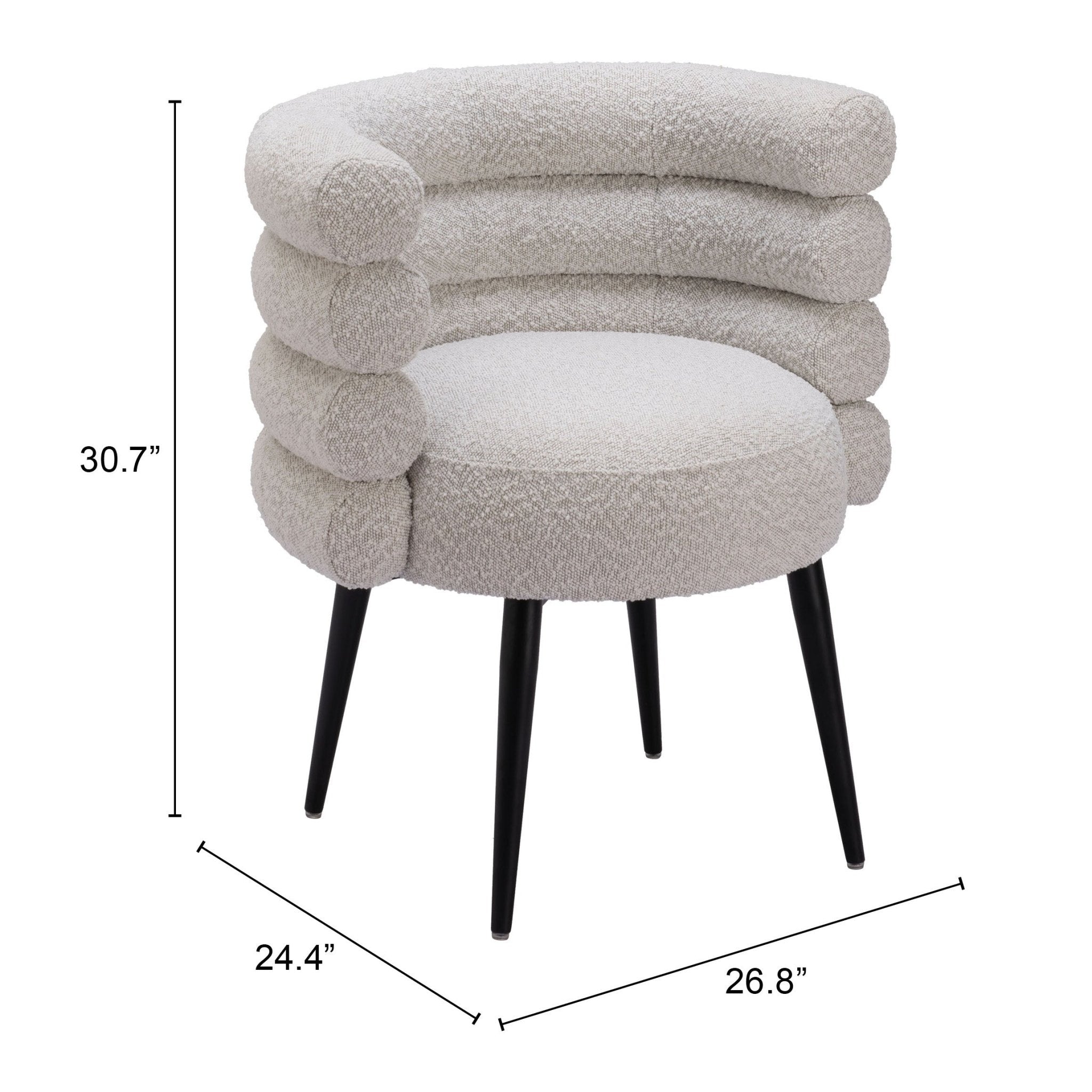 Grena Dining Chair Misty Gray - Cozy Roots Decor