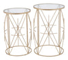 Hadrian Side Table Set (2 - Piece) Gold - Cozy Roots Decor