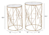 Hadrian Side Table Set (2 - Piece) Gold - Cozy Roots Decor