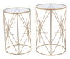 Hadrian Side Table Set (2 - Piece) Gold - Cozy Roots Decor