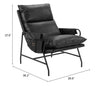 Halaus Accent Chair Black - Cozy Roots Decor