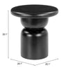 Hals Side Table Black - Cozy Roots Decor