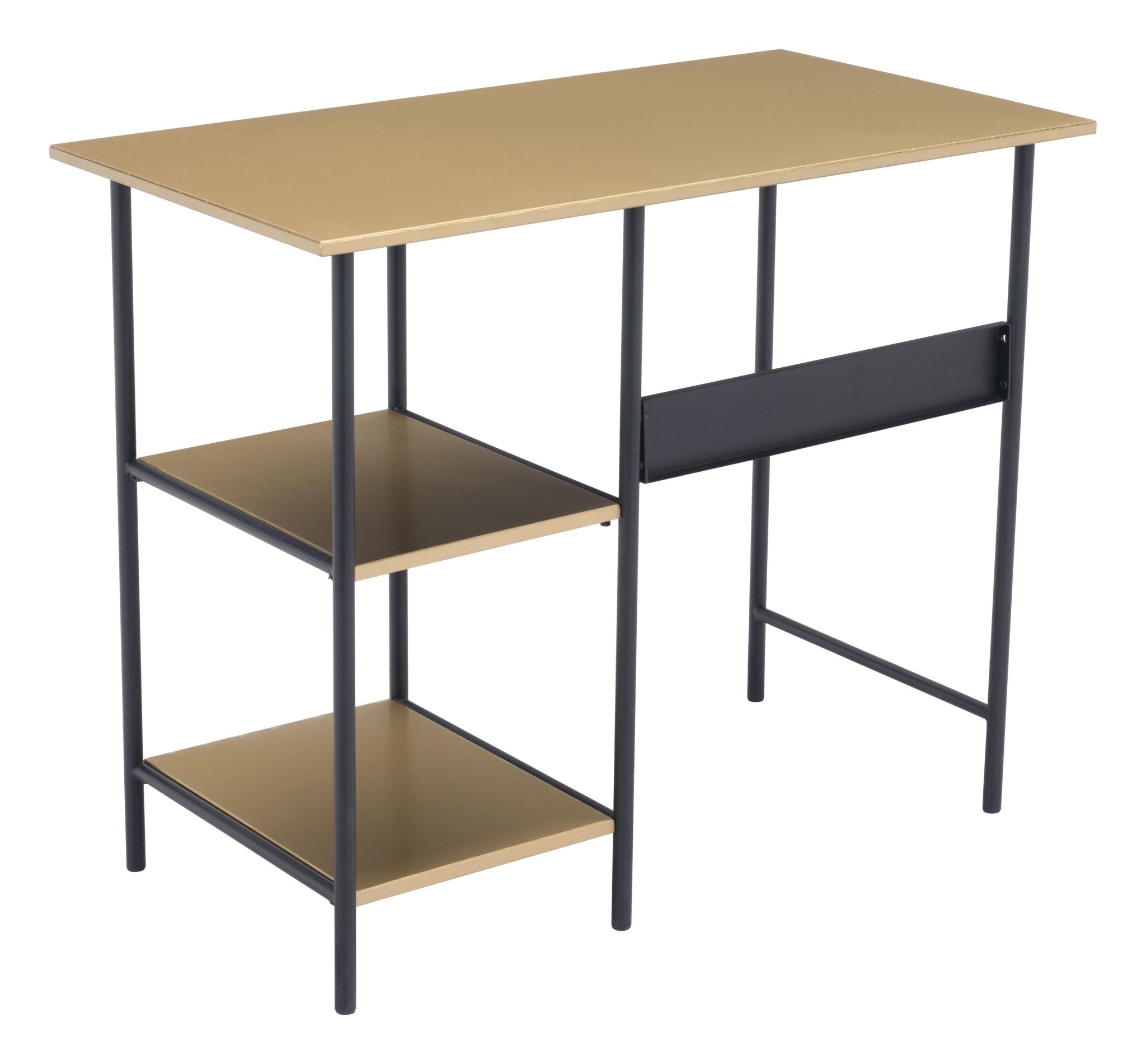 Harris Desk Brass & Black - Cozy Roots Decor
