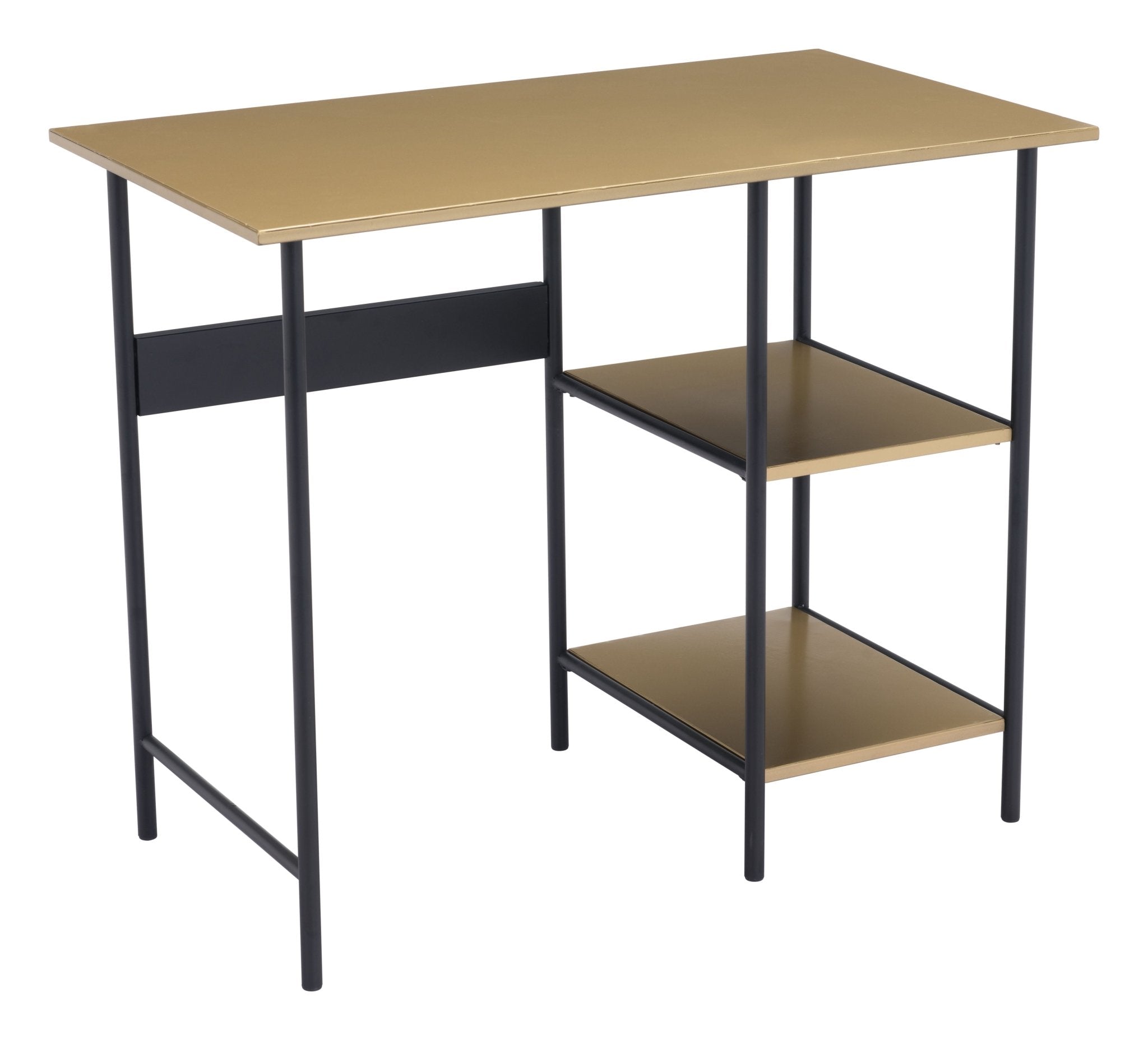 Harris Desk Brass & Black - Cozy Roots Decor