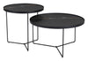 Harrison Coffee Table Set (2 - Piece) Black - Cozy Roots Decor