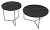 Harrison Coffee Table Set (2 - Piece) Black - Cozy Roots Decor