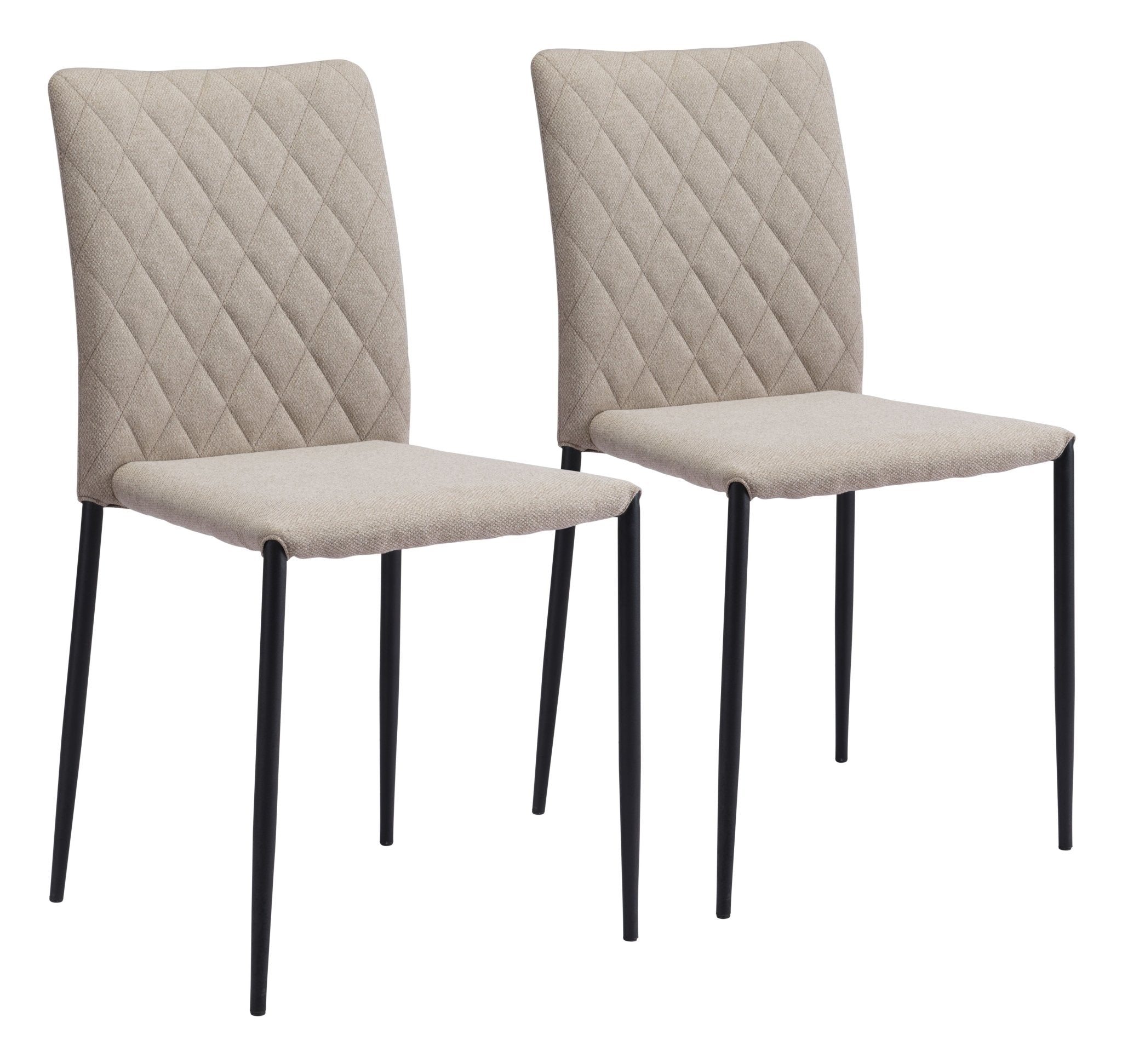Harve Dining Chair (Set of 2) Beige - Cozy Roots Decor