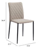 Harve Dining Chair (Set of 2) Beige - Cozy Roots Decor