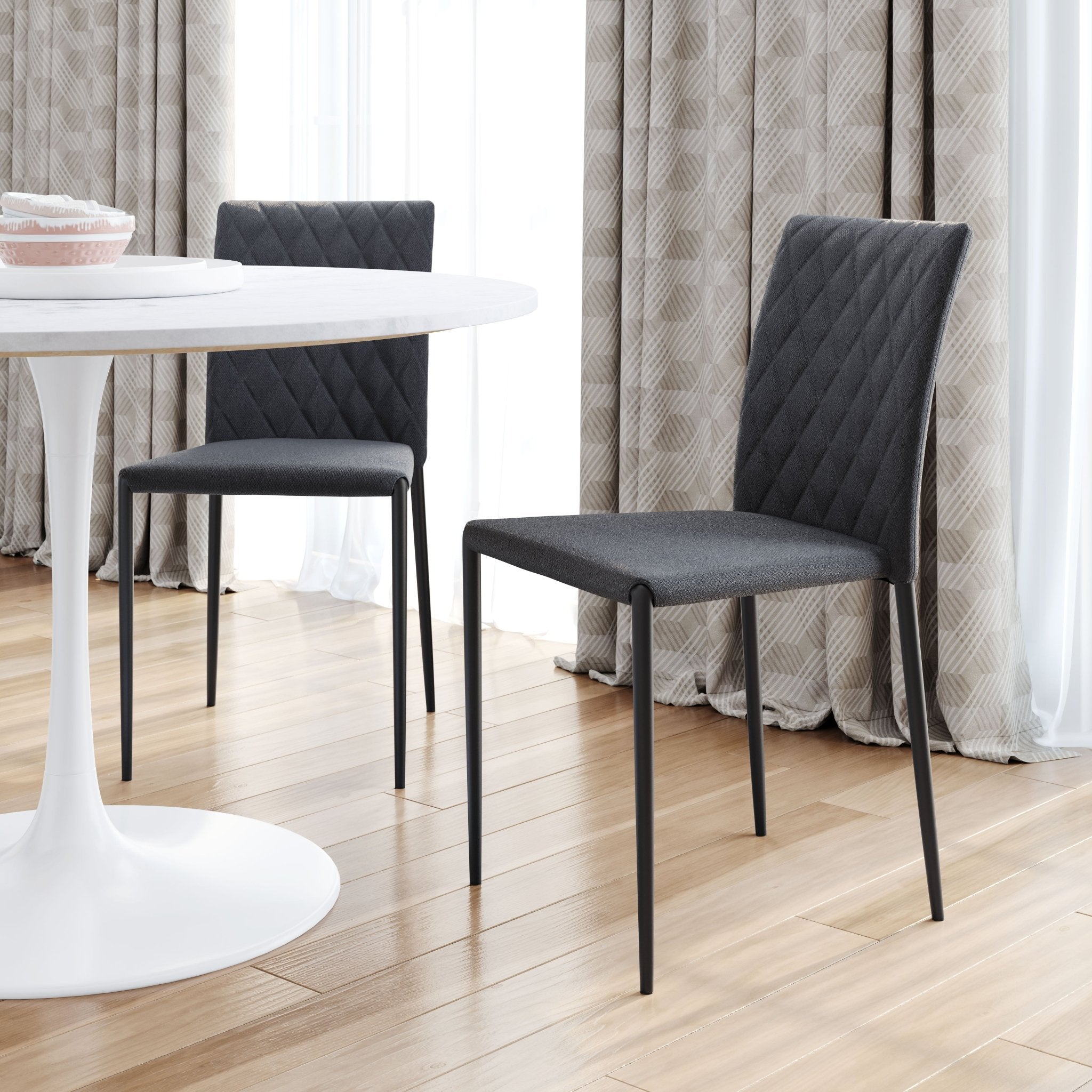 Harve Dining Chair (Set of 2) Gray - Cozy Roots Decor