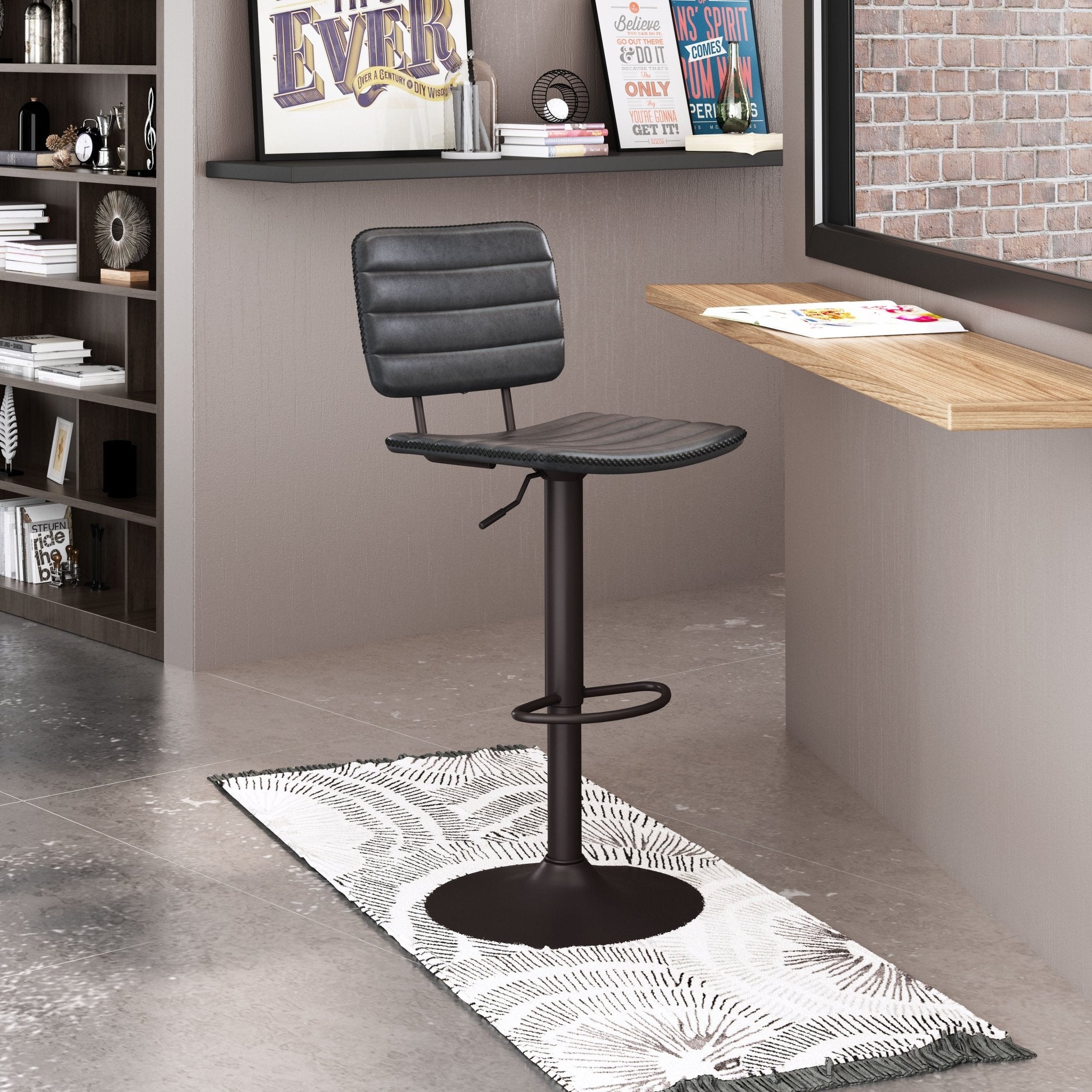 Holden Barstool Vintage Black & Dark Bronze - Cozy Roots Decor