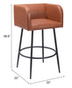 Horbat Barstool (Set of 2) Brown - Cozy Roots Decor