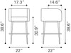 Horbat Barstool (Set of 2) Gray - Cozy Roots Decor