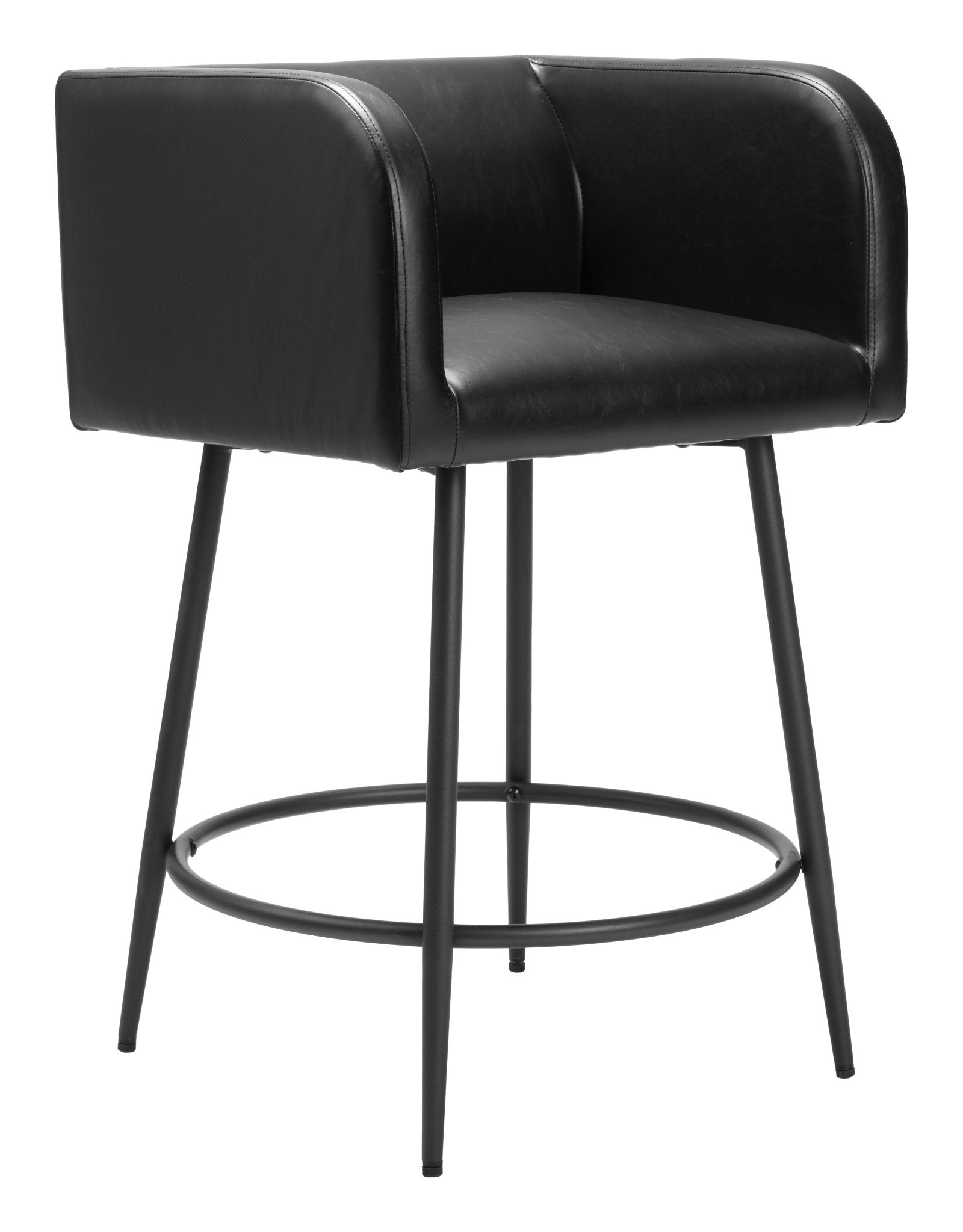 Horbat Counter Stool (Set of 2) Black - Cozy Roots Decor