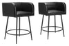 Horbat Counter Stool (Set of 2) Black - Cozy Roots Decor