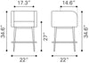 Horbat Counter Stool (Set of 2) Gray - Cozy Roots Decor