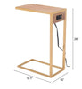 Ike Side Table Brown & Gold - Cozy Roots Decor