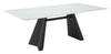 Inky Dining Table White - Cozy Roots Decor