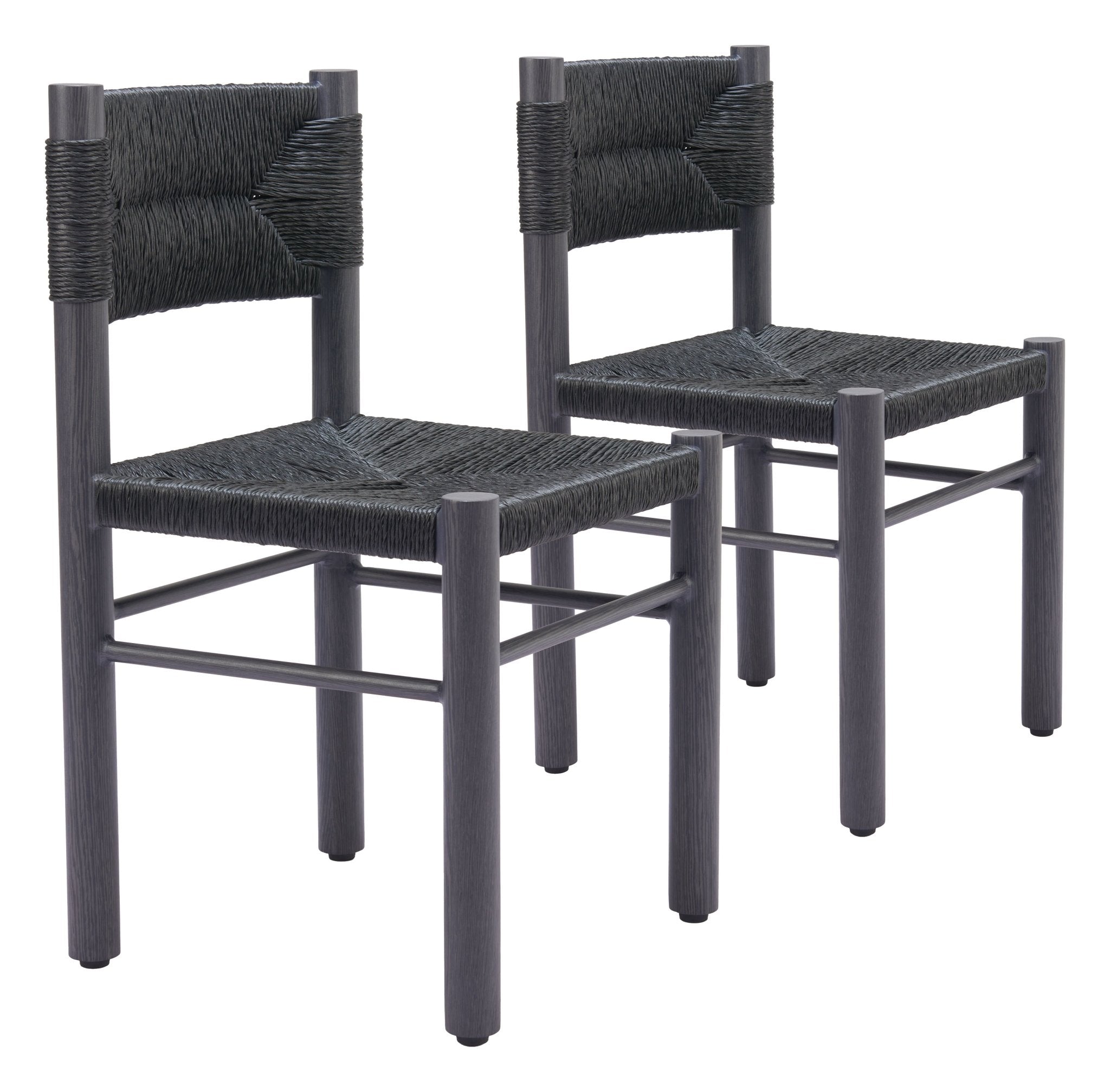 Iska Dining Chair (Set of 2) Black - Cozy Roots Decor