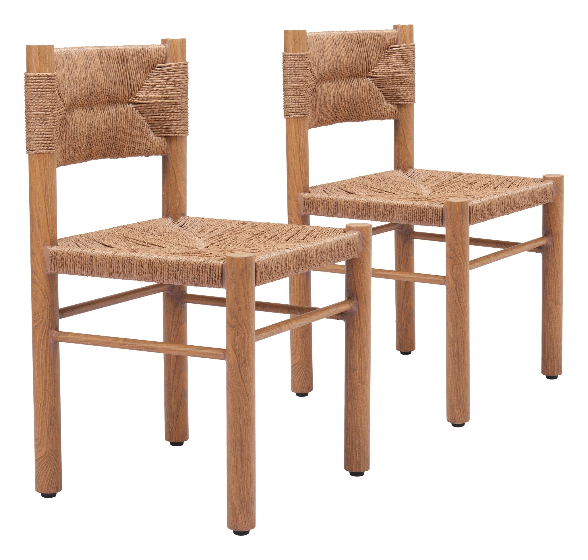 Iska Dining Chair (Set of 2) Natural - Cozy Roots Decor