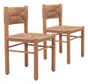 Iska Dining Chair (Set of 2) Natural - Cozy Roots Decor