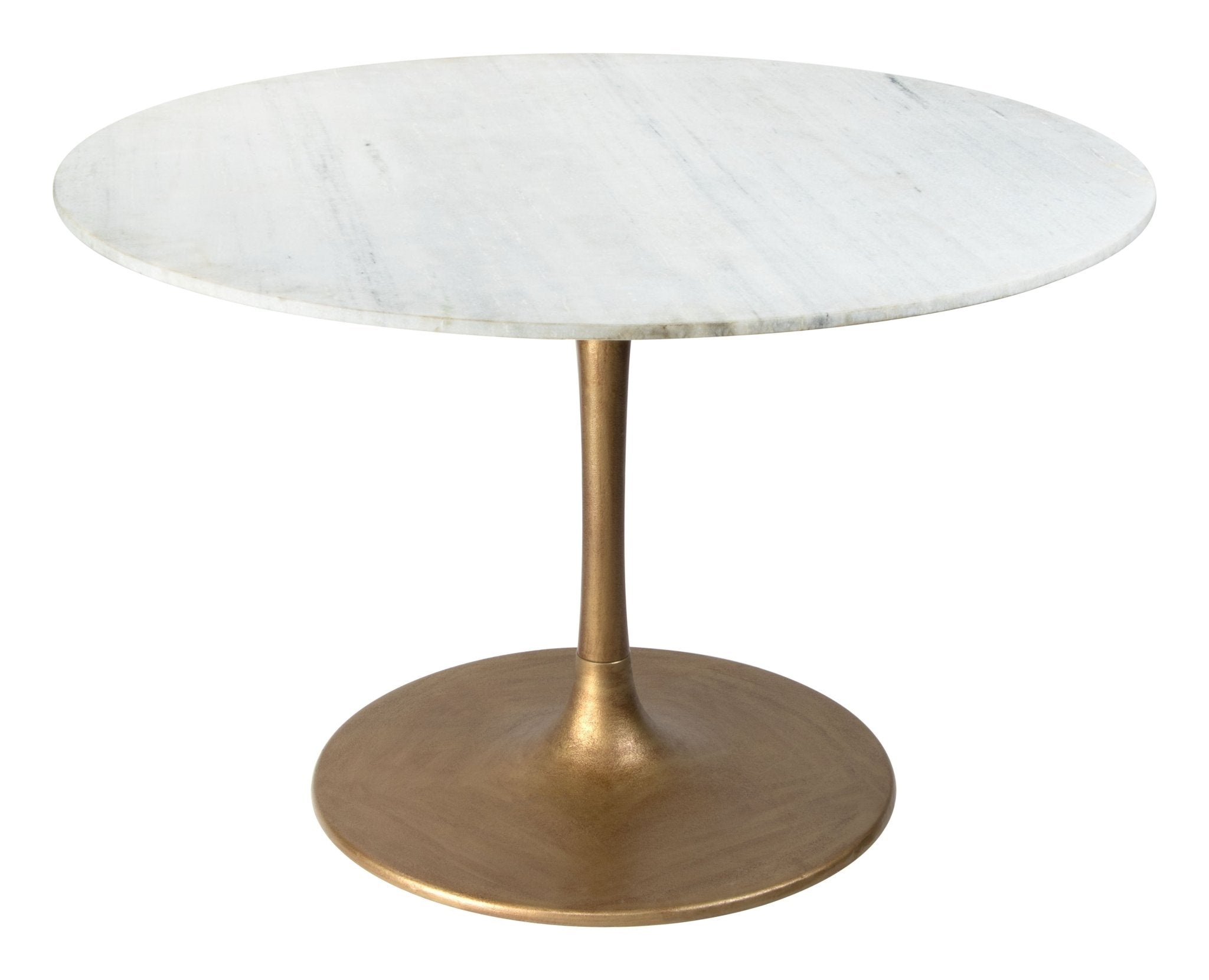 Ithaca Dining Table White & Gold - Cozy Roots Decor