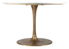 Ithaca Dining Table White & Gold - Cozy Roots Decor