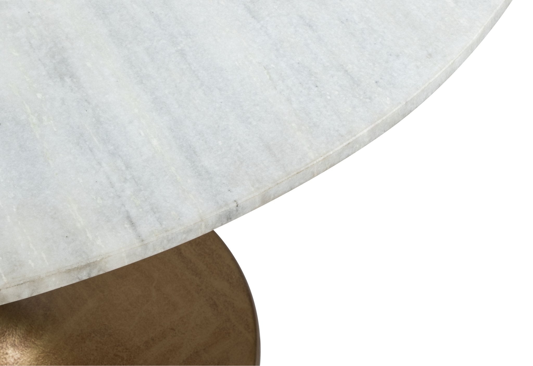 Ithaca Dining Table White & Gold - Cozy Roots Decor