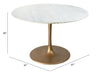 Ithaca Dining Table White & Gold - Cozy Roots Decor