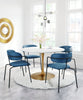 Ithaca Dining Table White & Gold - Cozy Roots Decor