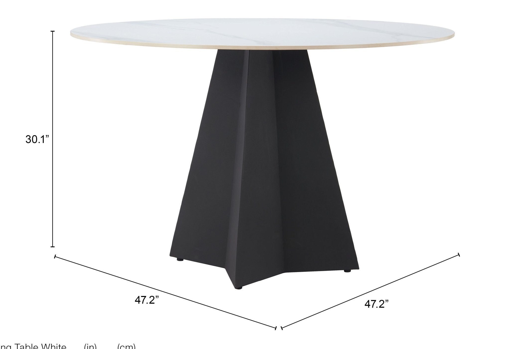 Izar Dining Table White - Cozy Roots Decor