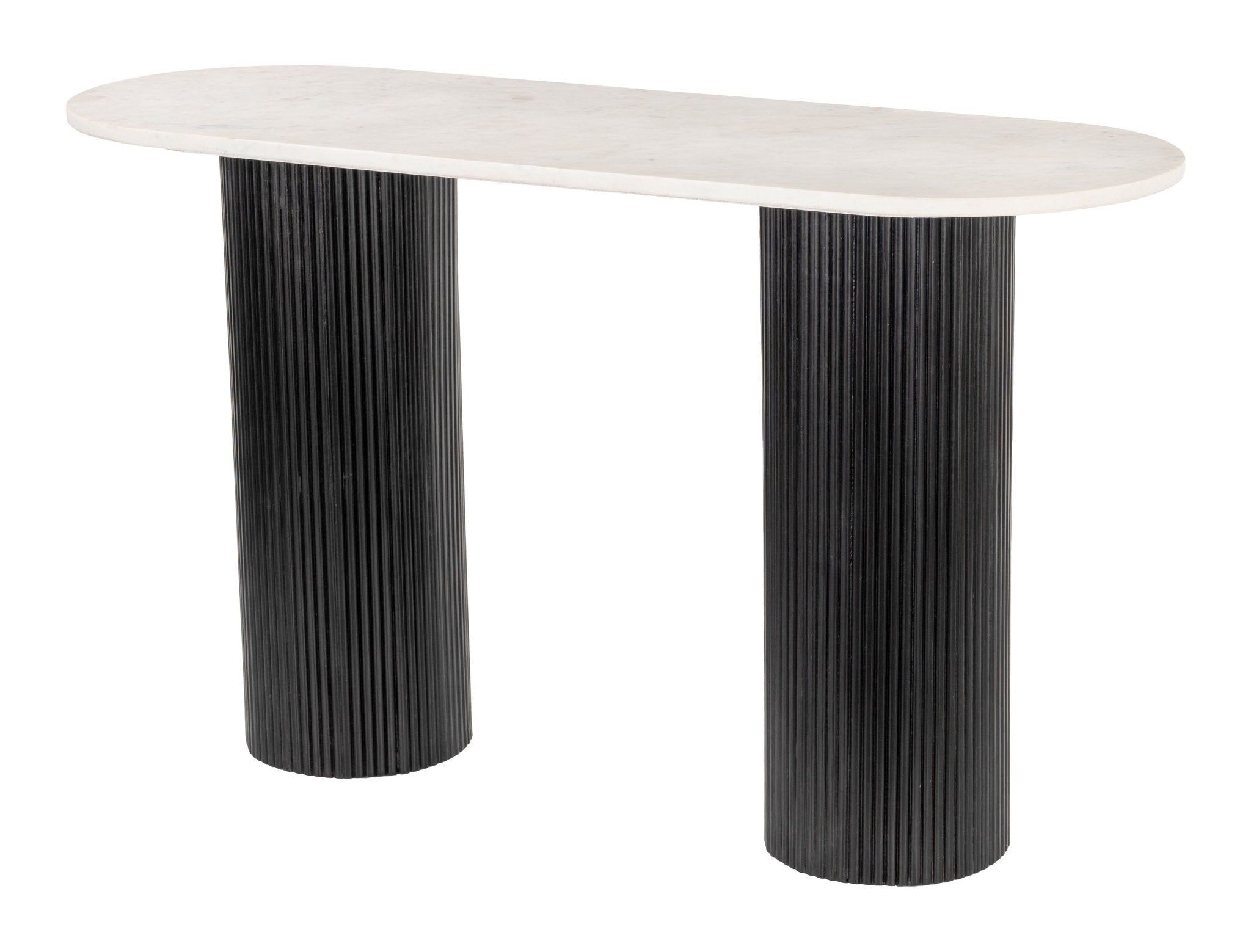 Izola Console Table White & Black - Cozy Roots Decor