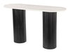 Izola Console Table White & Black - Cozy Roots Decor