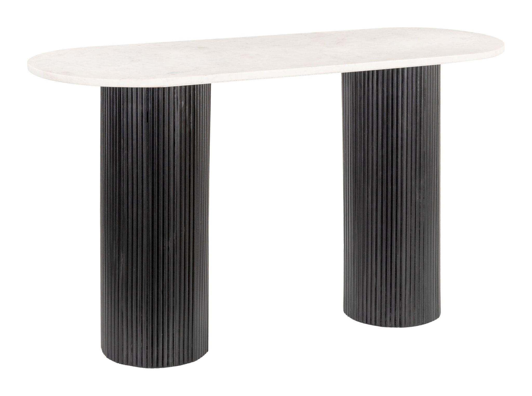 Izola Console Table White & Black - Cozy Roots Decor