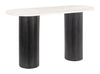Izola Console Table White & Black - Cozy Roots Decor