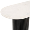 Izola Console Table White & Black - Cozy Roots Decor