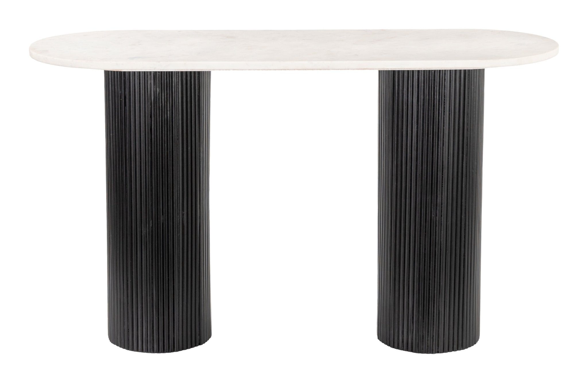 Izola Console Table White & Black - Cozy Roots Decor