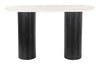 Izola Console Table White & Black - Cozy Roots Decor