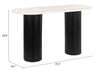 Izola Console Table White & Black - Cozy Roots Decor