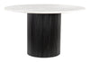 Izola Dining Table White & Black - Cozy Roots Decor
