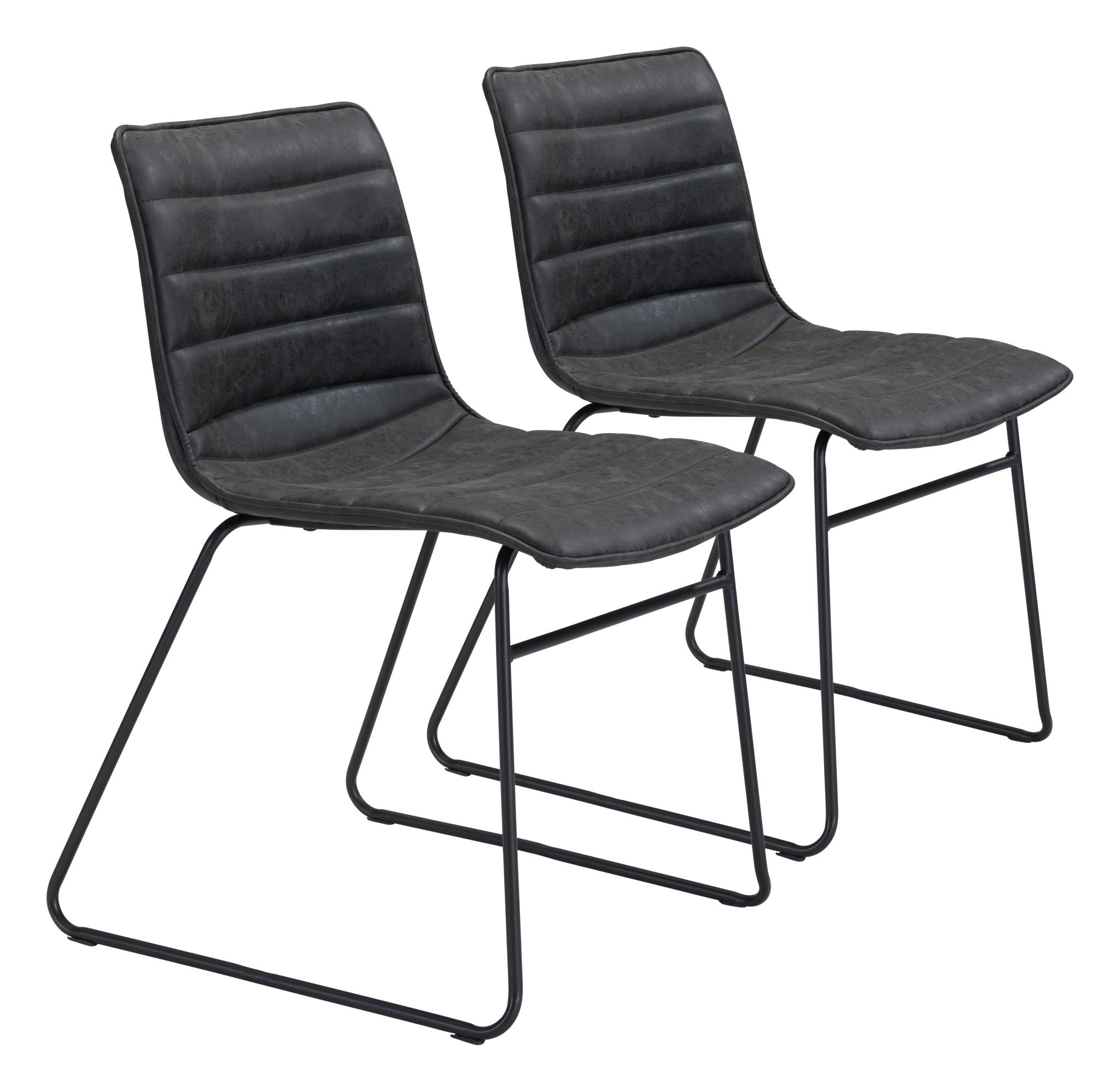 Jack Dining Chair (Set of 2) Vintage Black - Cozy Roots Decor