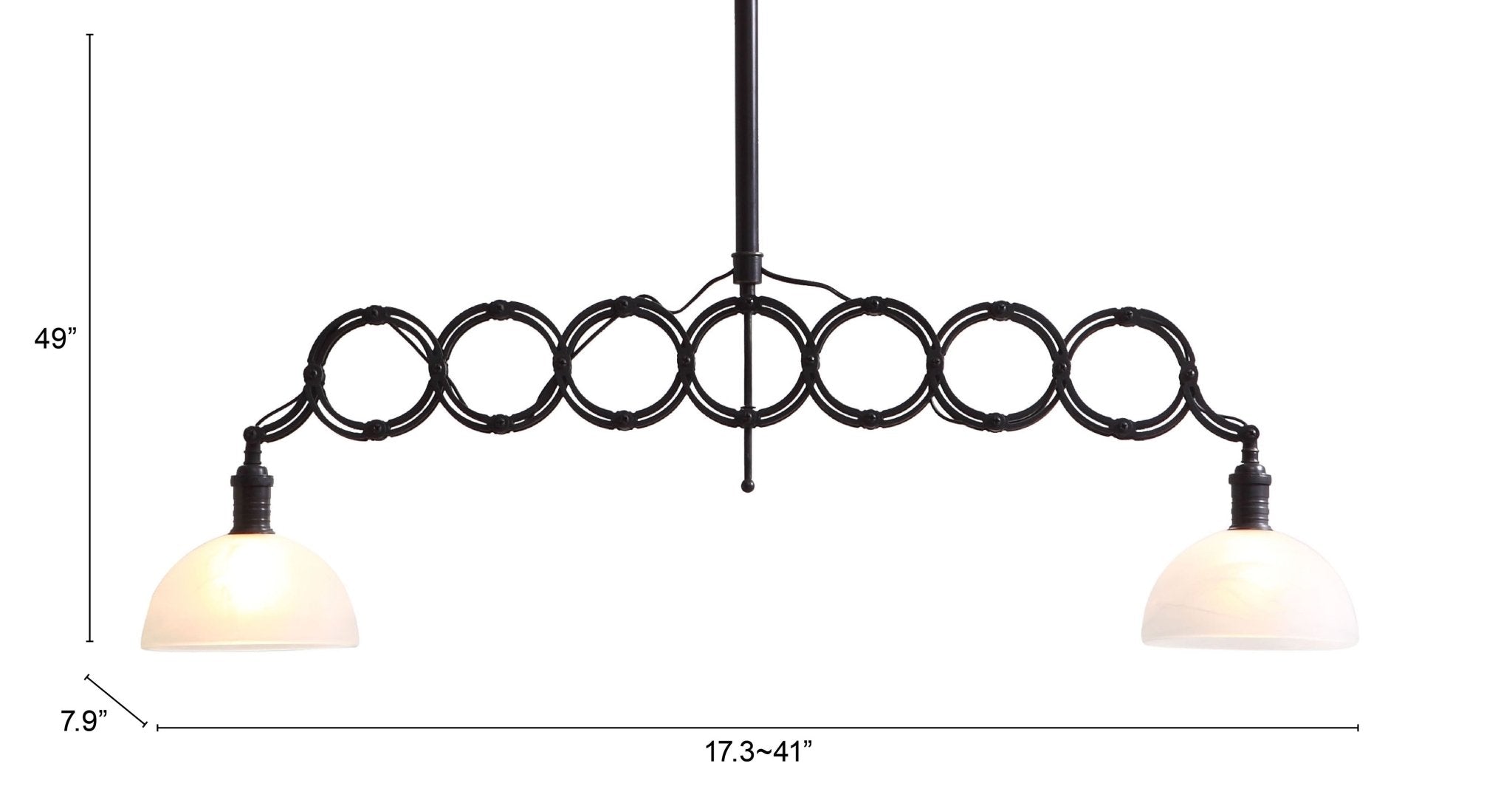 Jade Ceiling Lamp Antique Black - Cozy Roots Decor